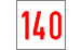 Geschwindigkeitstafel 140km/h