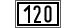 Geschwindigkeitstafel 120km/h